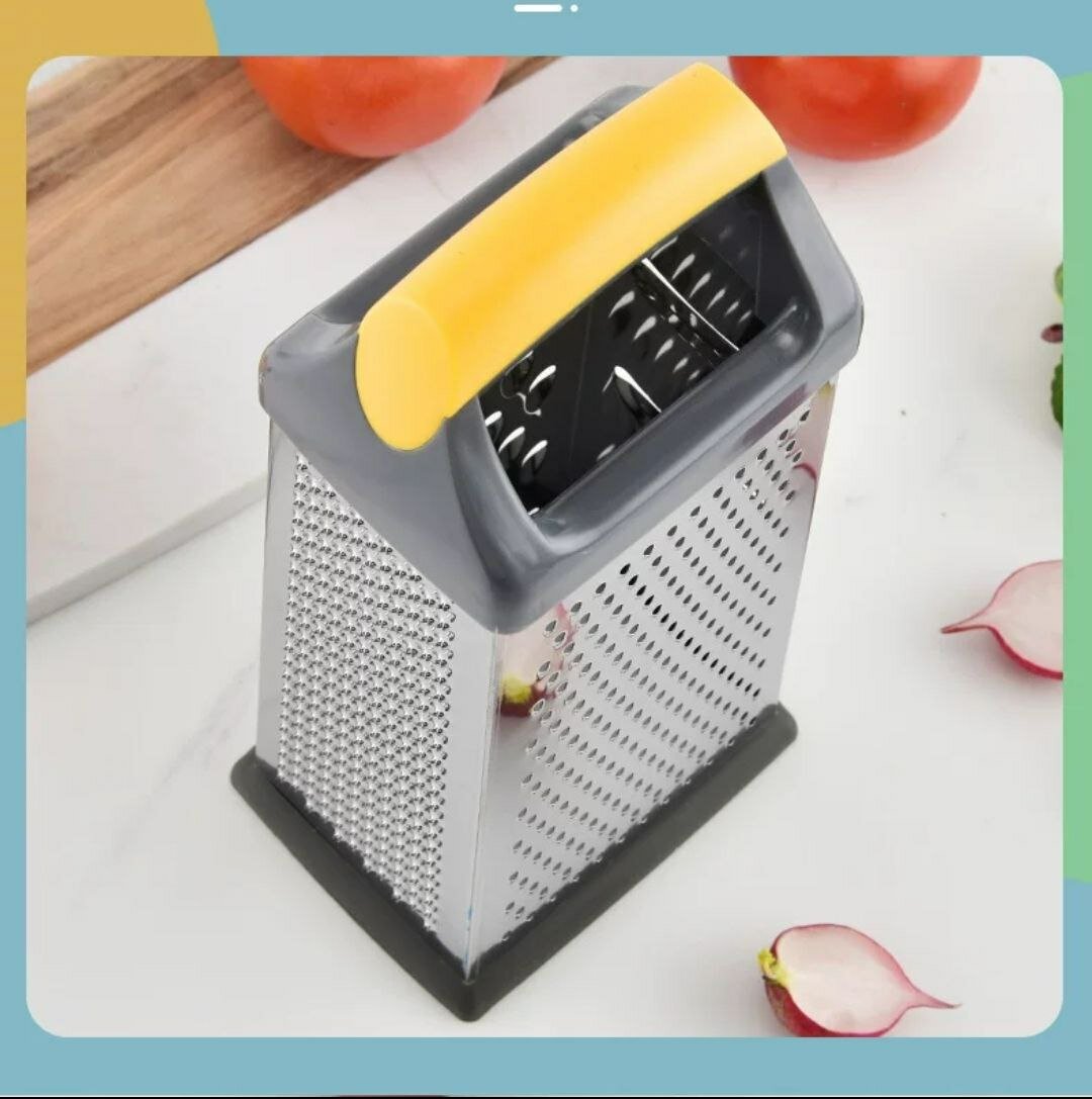 Тёрка универсальная металлическая с удобной ручкой 3 режима/стороны конус — фото 1