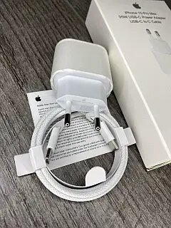 Apple 35W TYPE-C адаптер и USB-C кабель для iPhone 15 Pro Max — фото 1