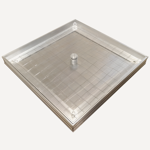 Изображение товара Люк напольный Компакт 400х400 для ревизии с уплотнителем, алюминиевый