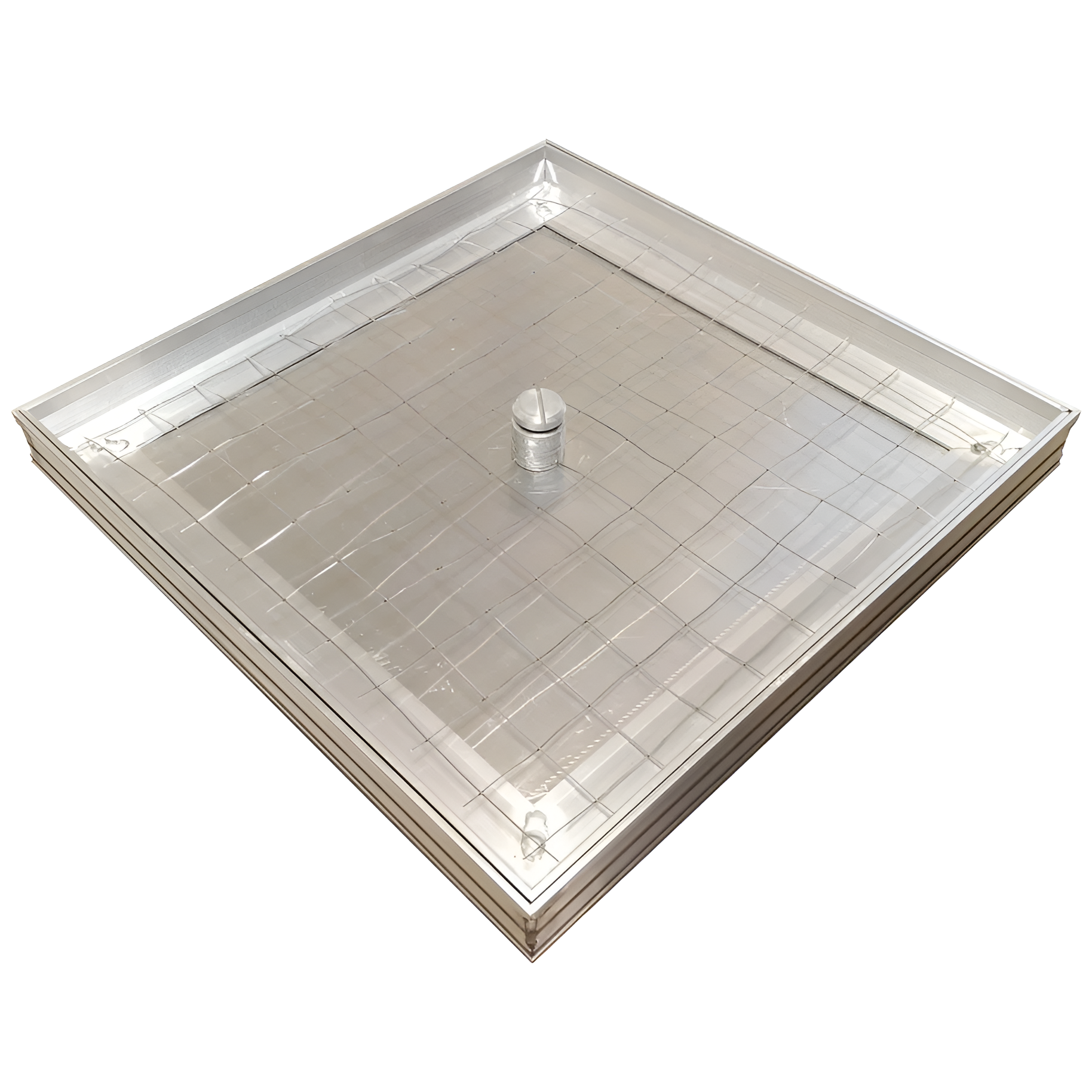 Люк напольный Компакт 300х300 для ревизии с уплотнителем алюминиевый