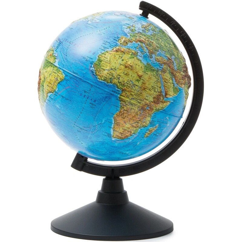 Глобус физический рельефный210 мм