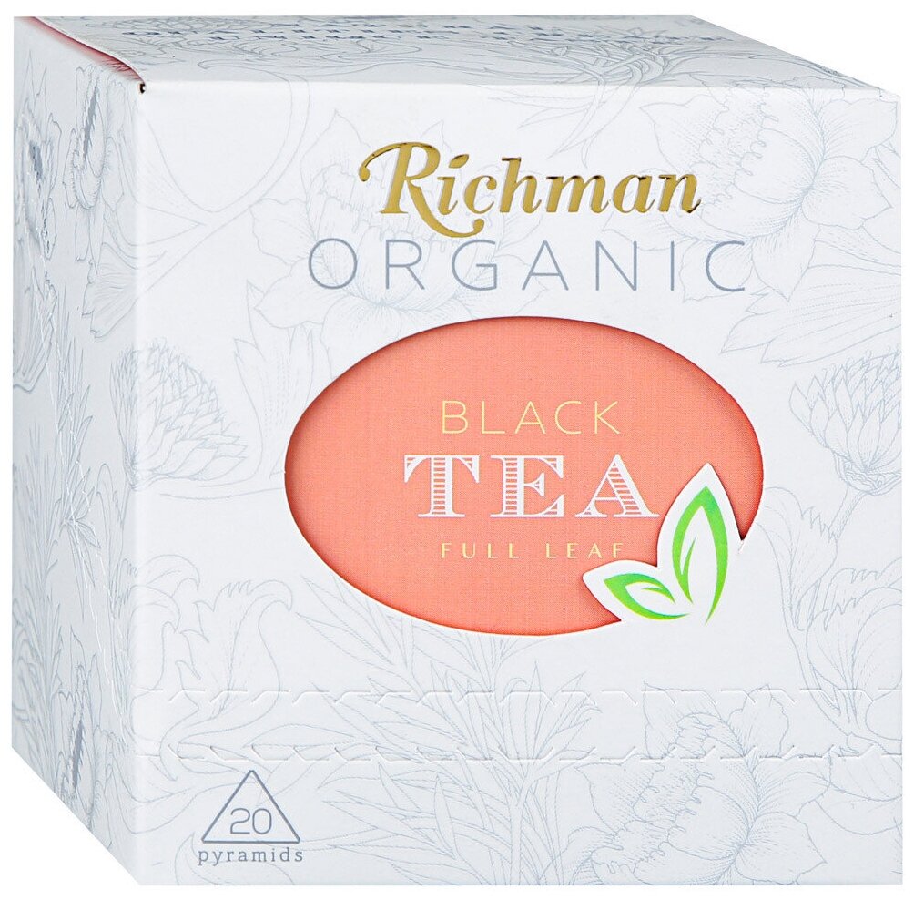 Чай чёрный Richman Organic, 20х2 г