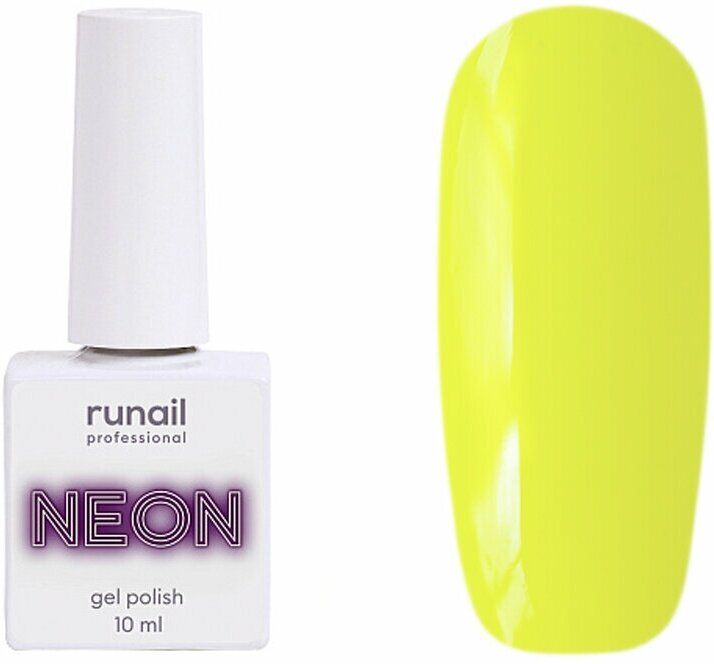 RuNail, NEON гель-лак неоновый флуоресцентный №7246, 10 мл