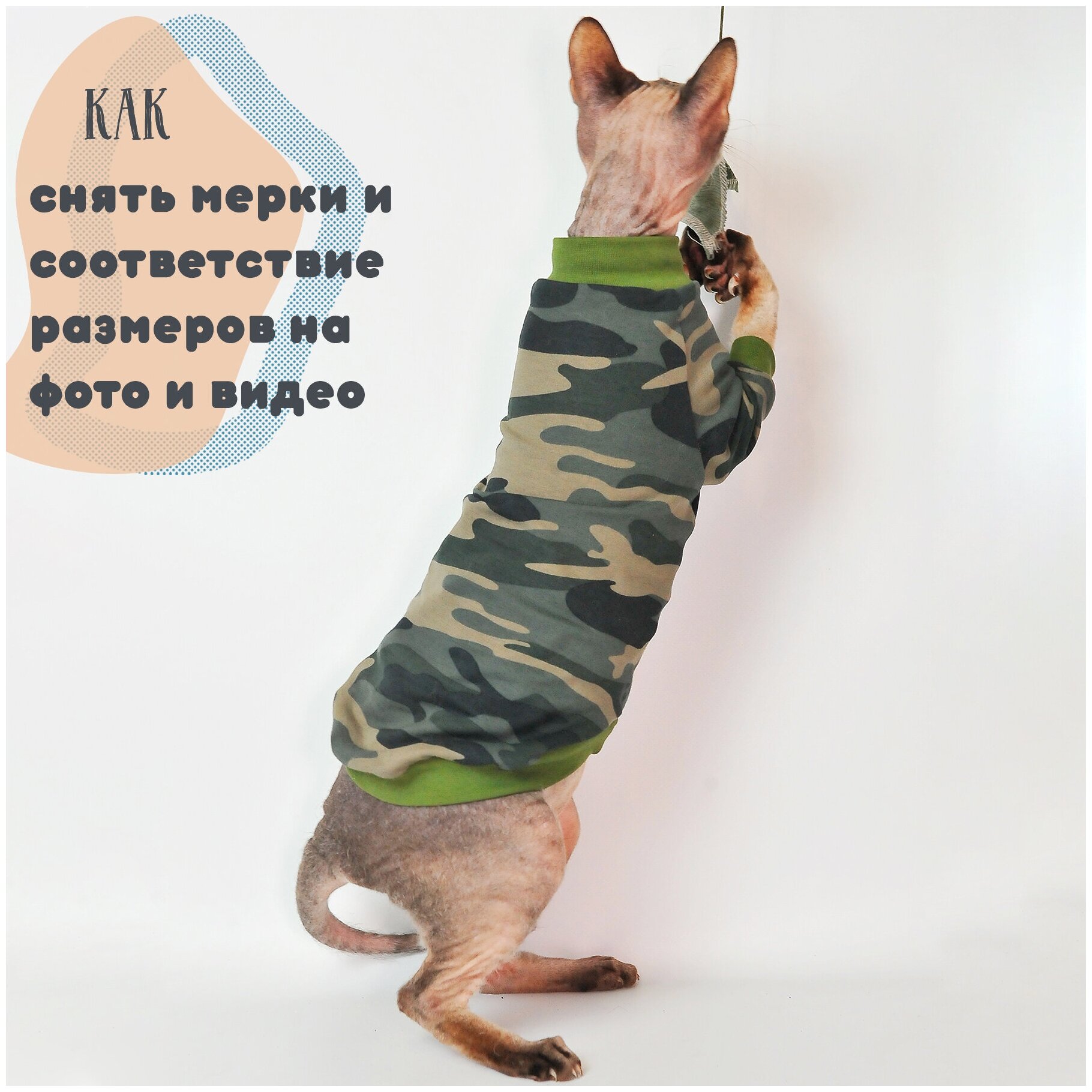 Одежда для кошек Элегантный Кот, кофта Любимый Охотник , размер XL - фотография № 7