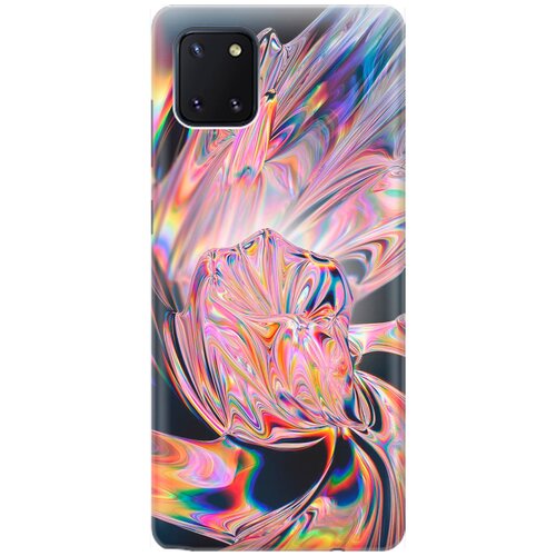 фото Ультратонкий силиконовый чехол-накладка для samsung galaxy note 10 lite с принтом "стеклянная абстракция" gosso