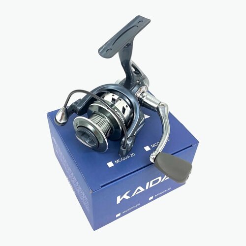 Катушка спиннинговая Kaida MCQ-03-20 - Черная катушка рыболовная kaida mcq 03 20 безынерционная