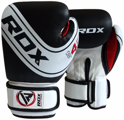 Перчатки боксерские RDX KIDS WHITE/BLACK JBG-4B-4oz, 4 oz, детские