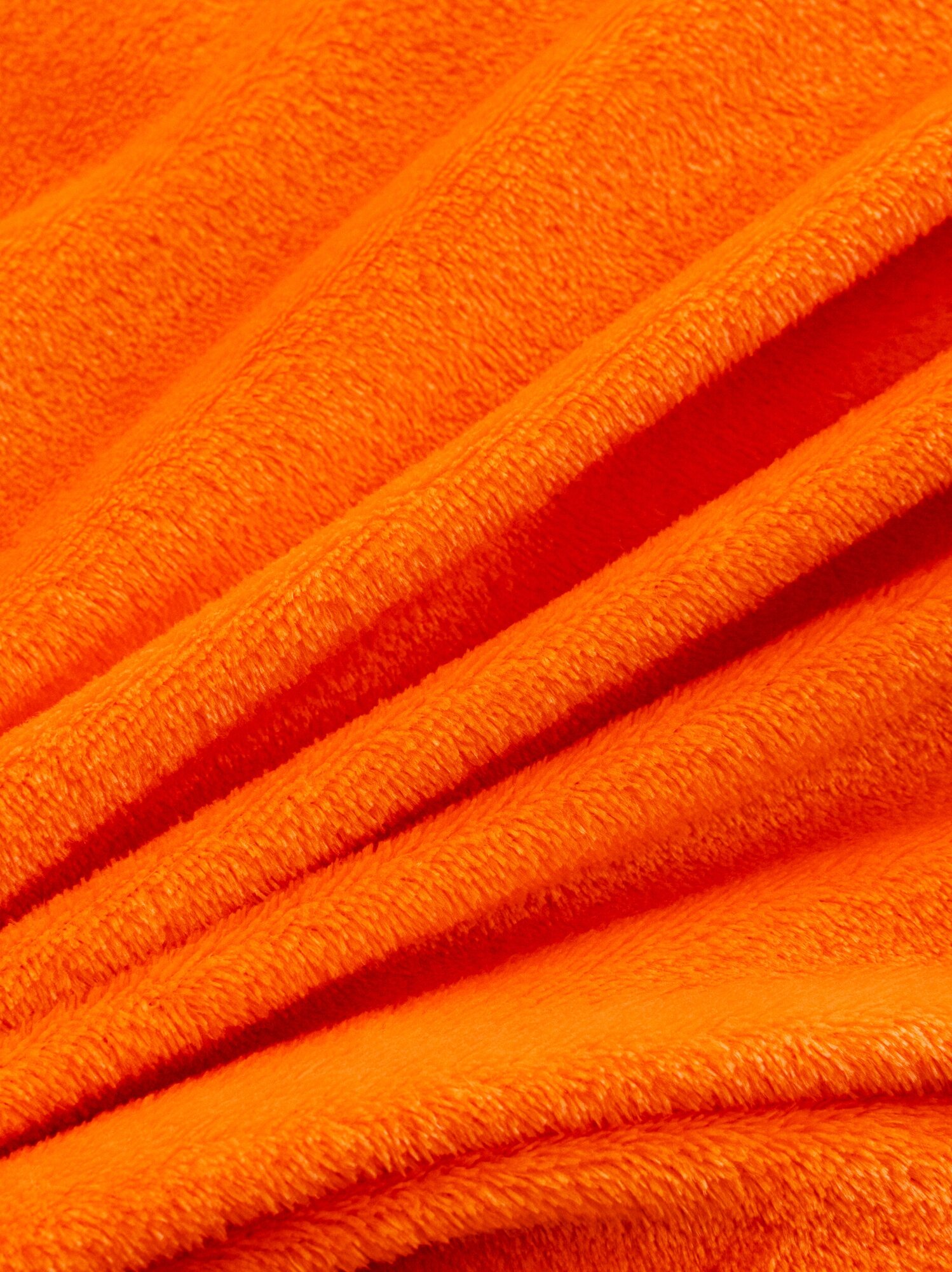 Плед однотонный Павлина Оранжевый, 150х200, 1,5-спальный - фотография № 7