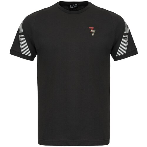 ea7 футболка черная логотип m Футболка EA7, размер XL, серый