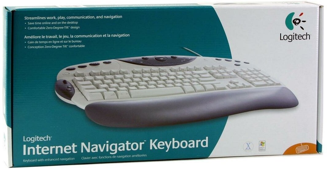 Проводная клавиатура Logitech Internet Navigator Keyboard (967233-0112)