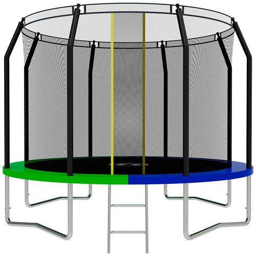 фото Каркасный батут swollen prime 10 ft 305х305х238 см синий/зеленый