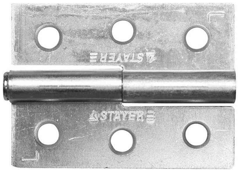 Петля дверная разъемная белый цинк левая 65мм Stayer 37613-65-1L - фотография № 1