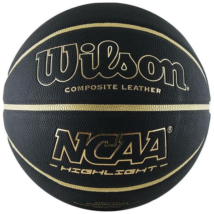 Мяч баскетбольный WILSON NCAA Highlight Gold арт. WTB067519XB07