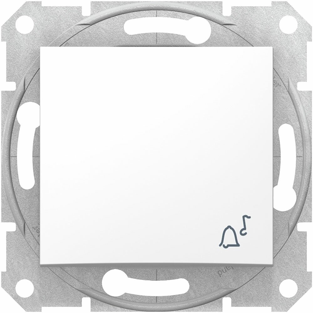 Sedna SDN0800121 Кнопка для звонка (10 А, под рамку, скрытая установка, белый) Schneider Electric - фото №4