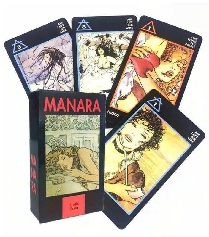 Карты Таро "Manara Milo Erotic Tarot of Manara" Reprint / Эротическое Таро Манара TAROMANIA