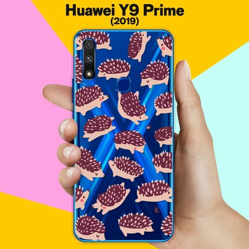 Силиконовый чехол Ёжики на Huawei Y9 Prime (2019)