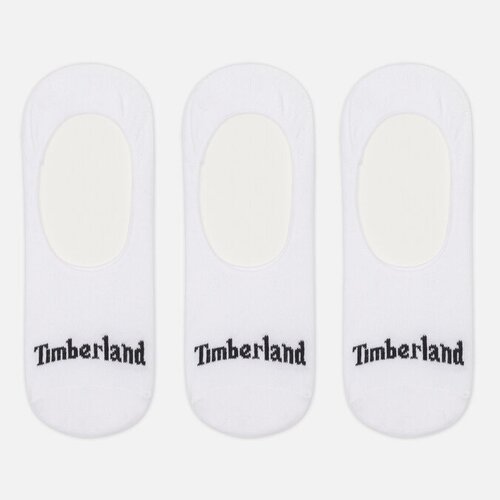 Комплект носков Timberland 3-Pack Stratham No-Show белый, Размер 39-43 EU