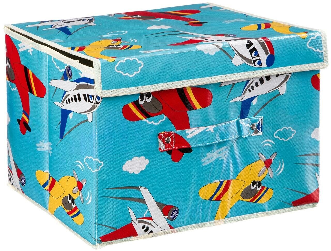 Ящик для хранения игрушек "Самолёты", размер в сборе: 25х25х38 см, РАС 38×8×3 см