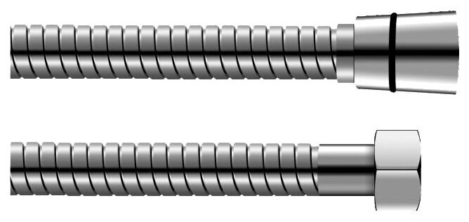 Шланг для душа, имп/имп металл, 200см, цвет хром, OUTE TP33-20