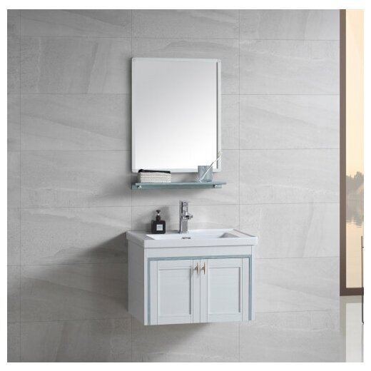 Комплект мебели для ванной River Amalia 605 BU 10000003937 белый/голубой
