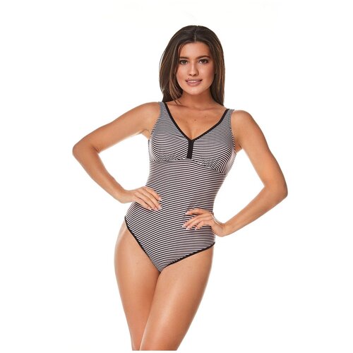 фото Купальник ewlon, размер 42-xl, белый, черный