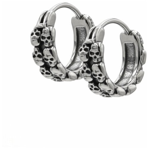 Серьги конго SILVARIE серый металлик 1099₽