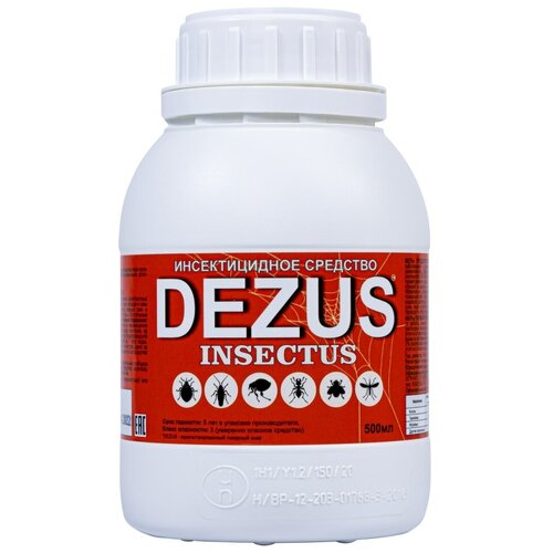 Dezus (Дезус) Insectus средство от клопов, тараканов, блох, муравьев, 500 мл