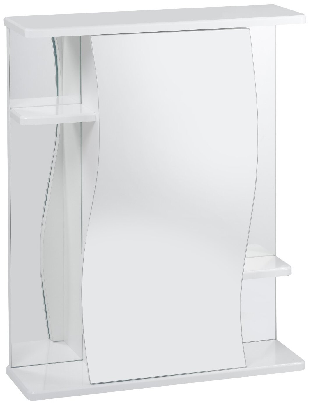 Шкаф-зеркало для ванной Сима-ленд Аврора, (ШхГхВ): 55х16х70 см, белый - фотография № 1