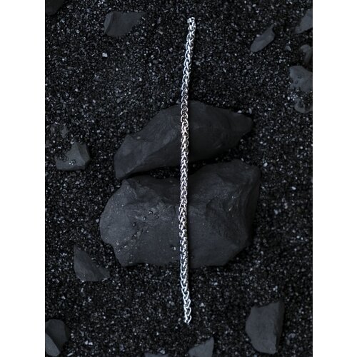 Браслет-цепочка 2beMan, размер 18 см, серебристый браслет цепочка moon paris размер 18 см серебристый