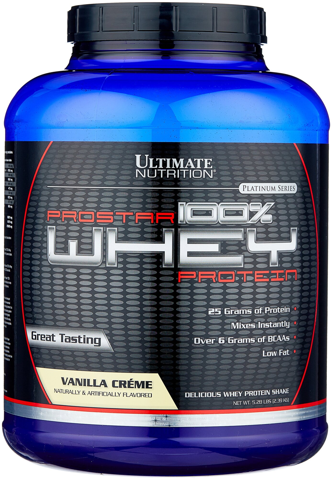 Сывороточный протеин Ultimate Nutrition Prostar Whey 2390 г, Ваниль