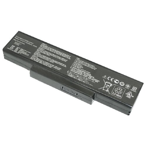 Аккумуляторная батарея для ноутбука Asus K72 (A32-K72) 10,8V 56Wh черная аккумулятор батарея для ноутбука asus k72 5200mah replacement черная