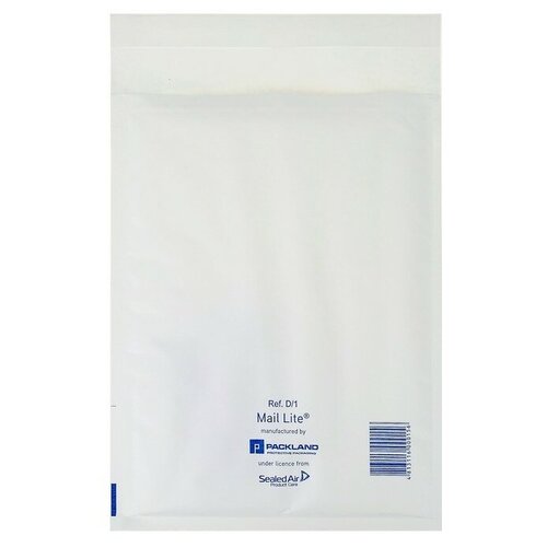 Крафт-конверт с воздушно-пузырьковой плёнкой Mail Lite, 18х26 см, White