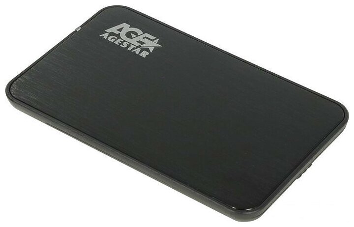 Корпус для HDD 2.5" SATA-USB3.0 AgeStar 3UB2A8S-6G Black, Alum