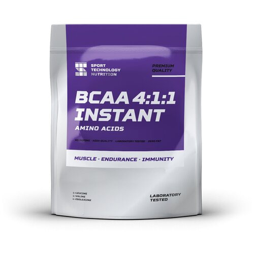 BCAA Sport Technology Nutrition 4:1:1 Instant, вишня, 300 гр. комплекс аминокислот со вкусом лимона qnt bcaa 8500 instant powder lemon flavour 350 гр