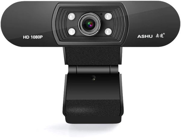 Веб-камера ASHU со встроенным микрофоном Cam SYNC 1080P V2 черный 2Mpix (1920x1080) HD webcam