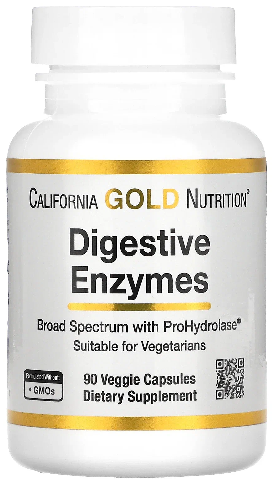 Капсулы California Gold Nutrition Digestive Enzymes, 60 г, 90 шт.