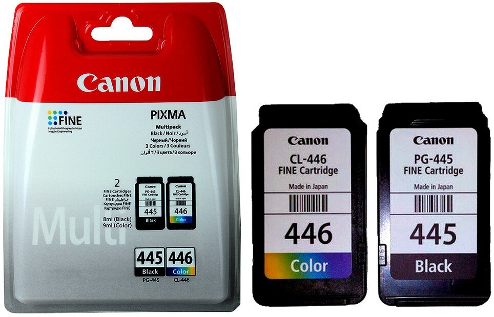 Комплект картриджей Canon PG-445/CL-446 8283B004, 180, многоцветный
