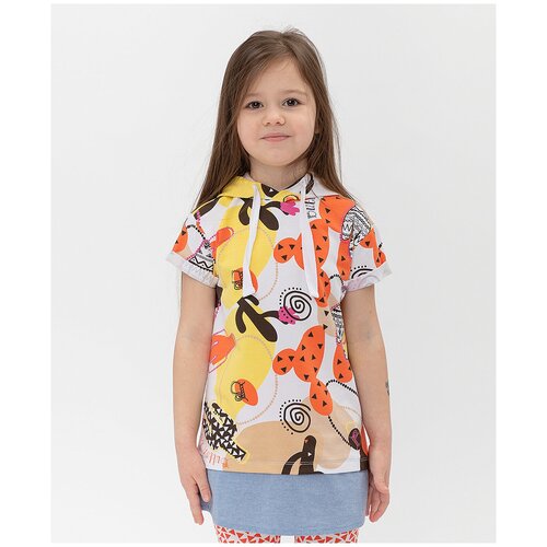 фото Платье button blue размер 110, белый