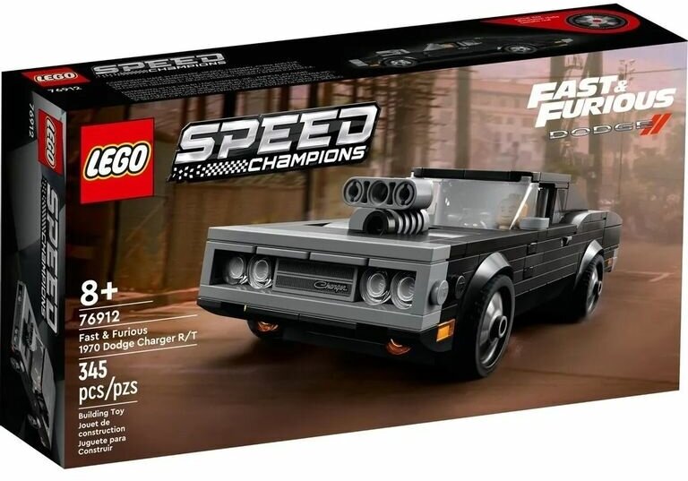 LEGO Speed Champions Конструктор Fast and Furious 1970 Dodge Charger R/T, 76912