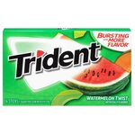 Жевательная резинка Trident Watermelon Twist Дыня Арбуз 28 гр - изображение