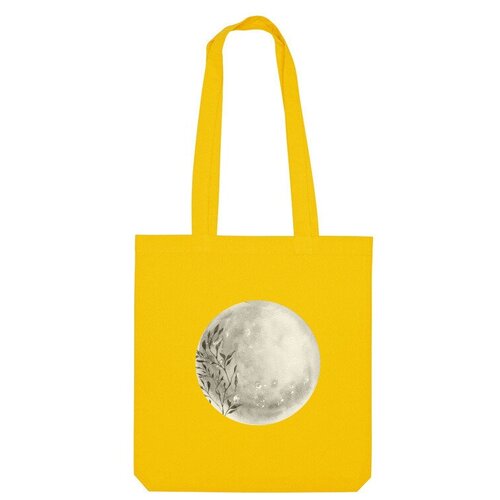 Сумка шоппер Us Basic, желтый мужская футболка луна цветочная мистическая луна s серый меланж