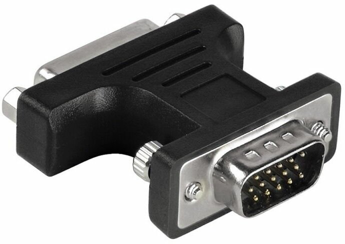 Адаптер DVI HAMA H-34624, VGA HD15 (m) - DVI (f), 0.05м, блистер [00034624] - фото №2