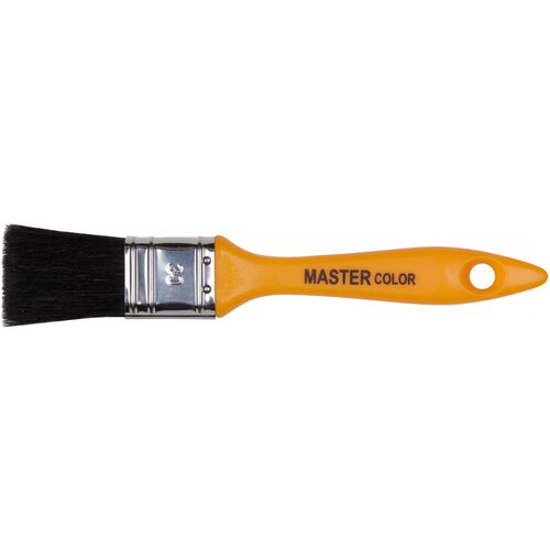 Кисть флейцевая Master Color 30-0161 толщ. 12 мм, 70% ПБT/30% чёрн.натур. щетина, нерж. обжим, пла ст. ручка, ширина 30 мм