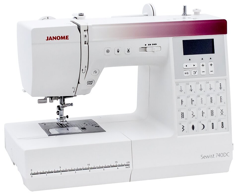 Швейная машина Janome Sewist 740DC, белый