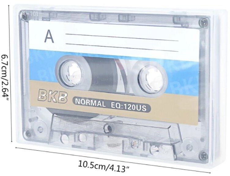 Магнитная Компакт Кассета / Аудиокассета BKB Normal EQ:120US / Для магнитофонов и плееров / 60 Минут