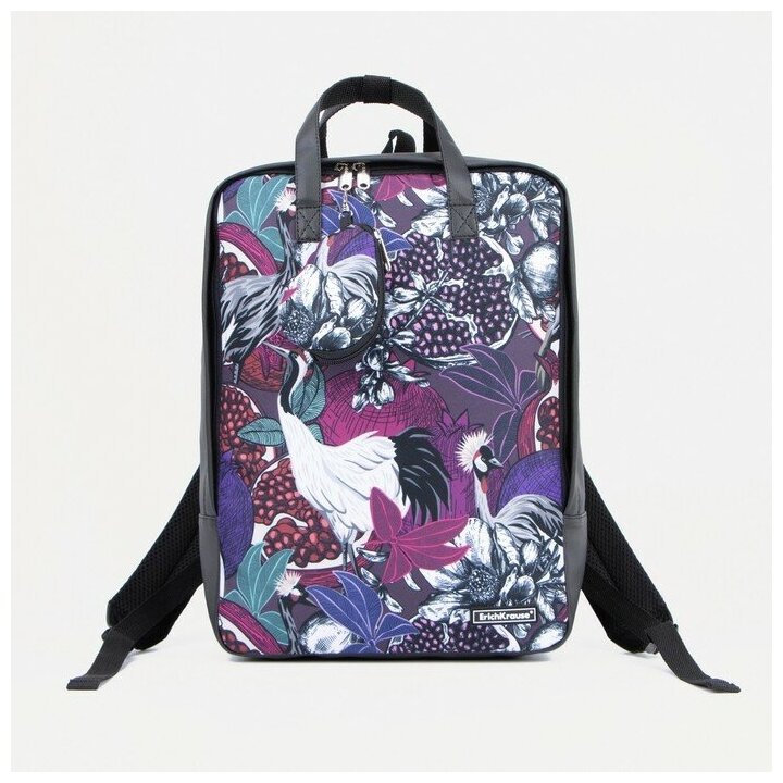 Рюкзак - сумка, кошелёк Erich Krause из текстиля, искусственной кожи, цвет фиолетовый