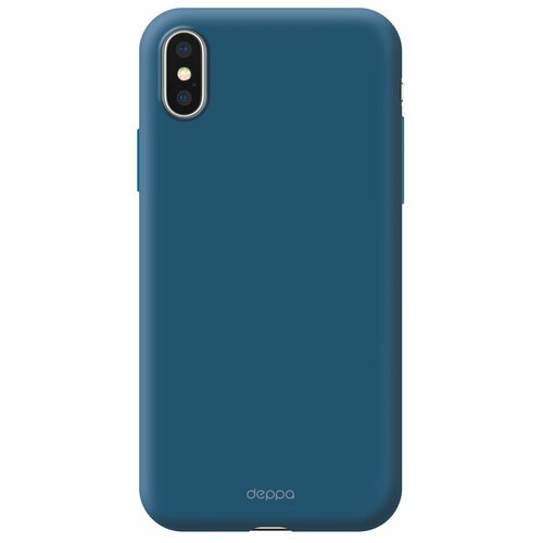 фото Чехол-накладка deppa gel color case для apple iphone x/xs синий