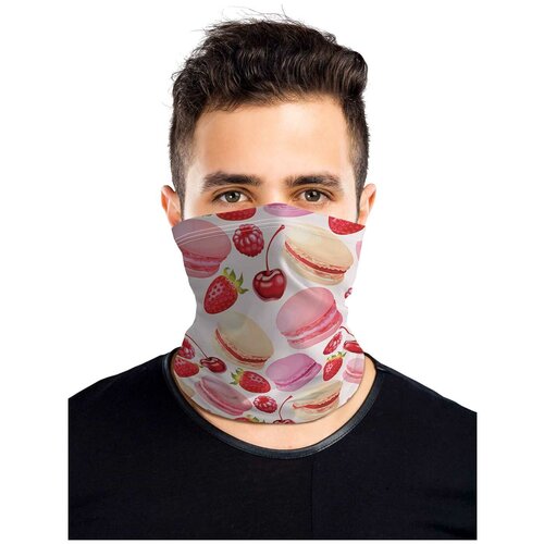 фото Универсальный бафф маска joyarty "фруктовые пирожные"