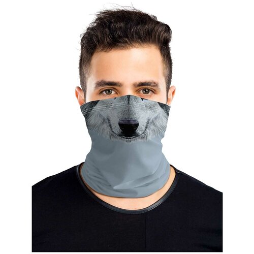 фото Универсальный бафф маска joyarty "волчий взгляд"