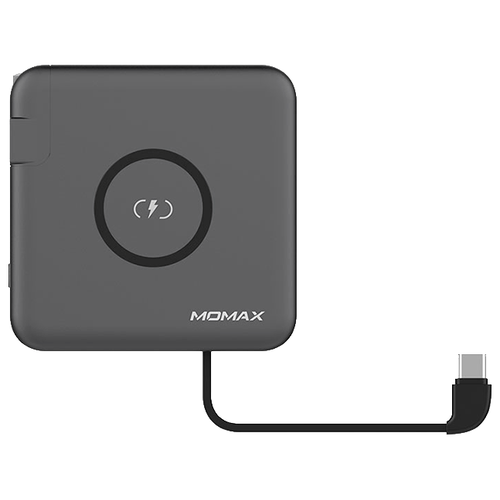 фото Внешний аккумулятор с беспроводной зарядкой momax q.power plug pd белый ip93ukw